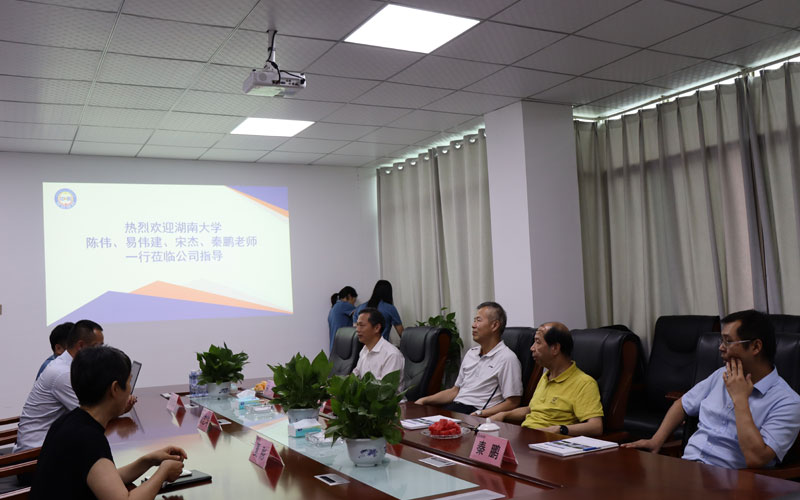湖南大學陳偉副書記一行蒞臨公司調(diào)研指導 | 濃濃關懷，殷殷期盼